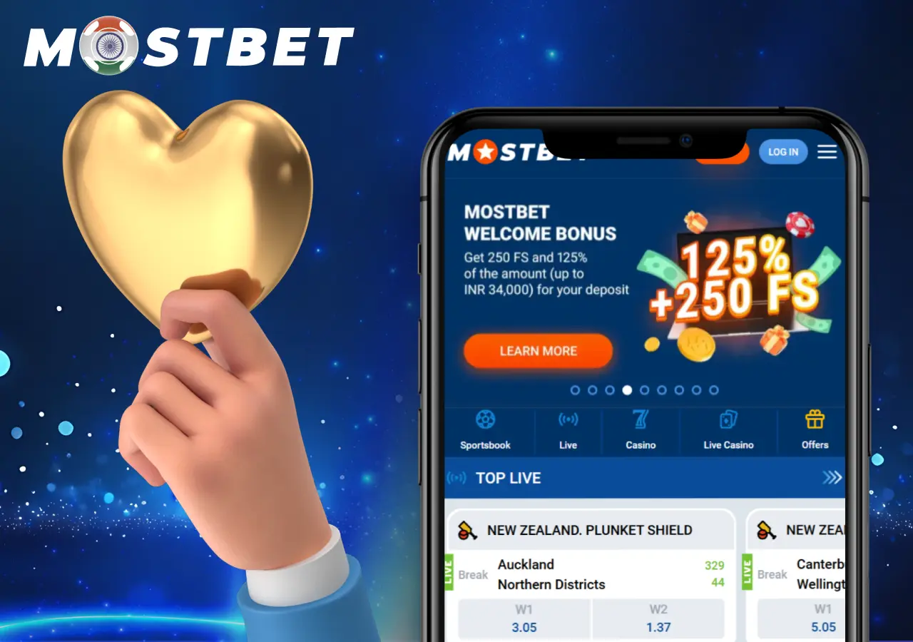 The main bonus for new Mostbet players with favorable starting conditions.