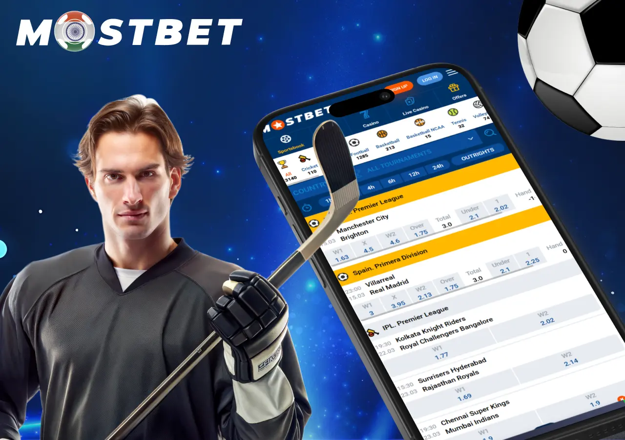 Popular sports for betting at Mostbet India: football, tennis, basketball, and more.